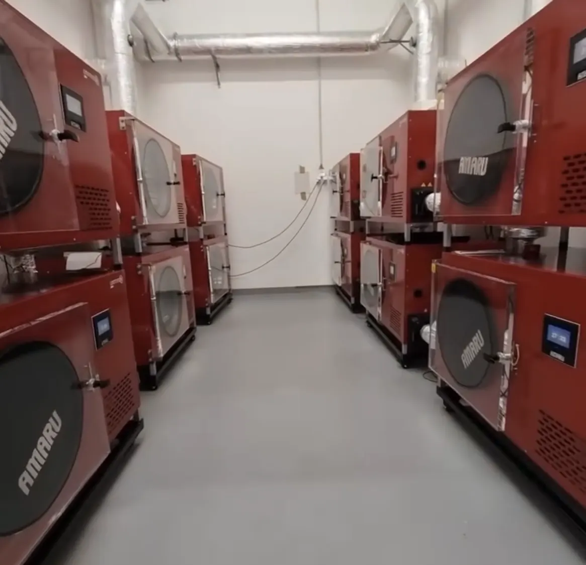 AMARU freeze-dryers installed at a pet food production facility