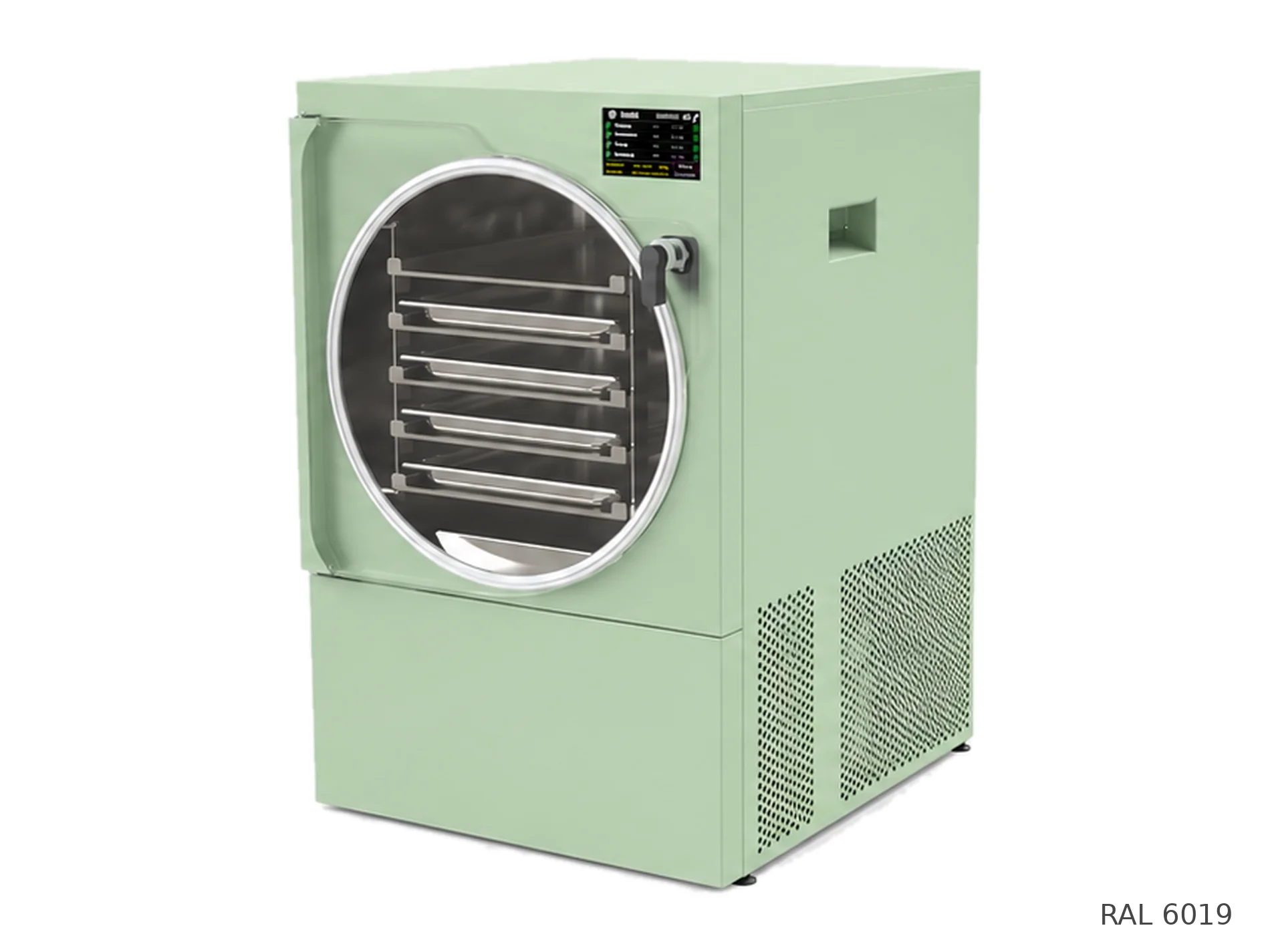 LEO-004 freeze dryer — RAL 6019 finish