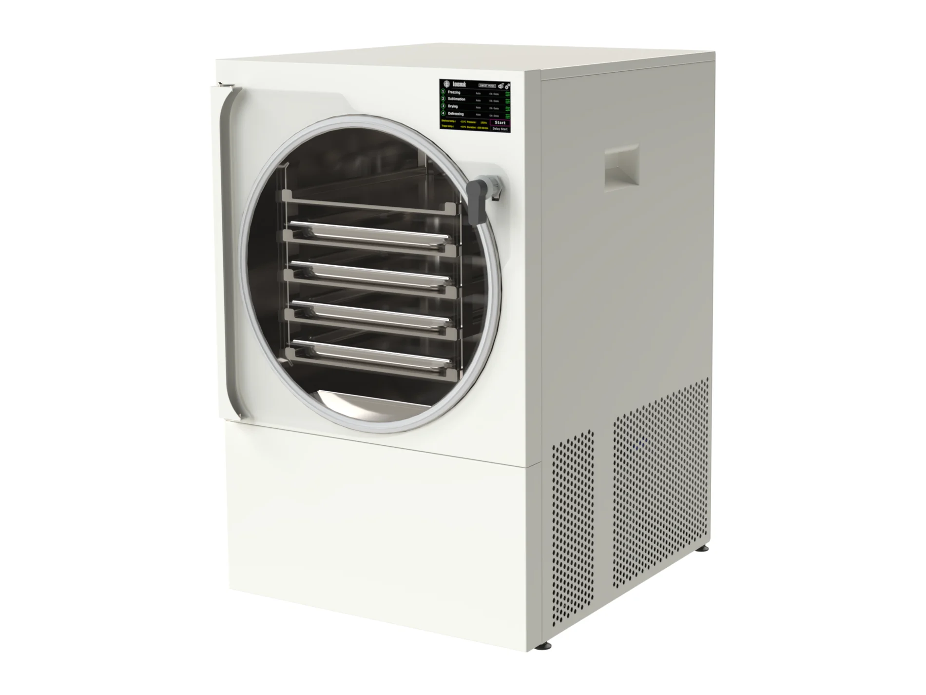 LEO-004 — Compact freeze dryer, Traffic White