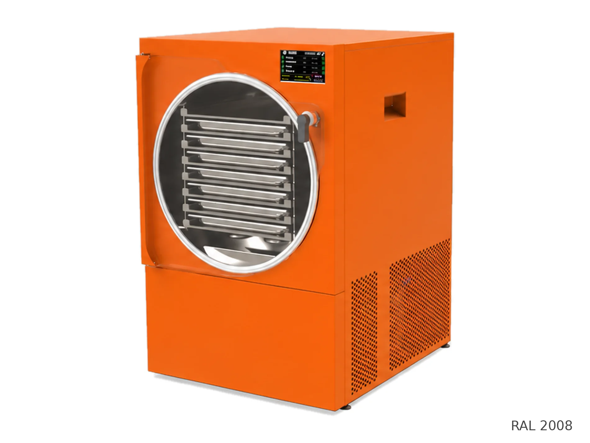 LEO-004L freeze dryer — RAL 2008 finish