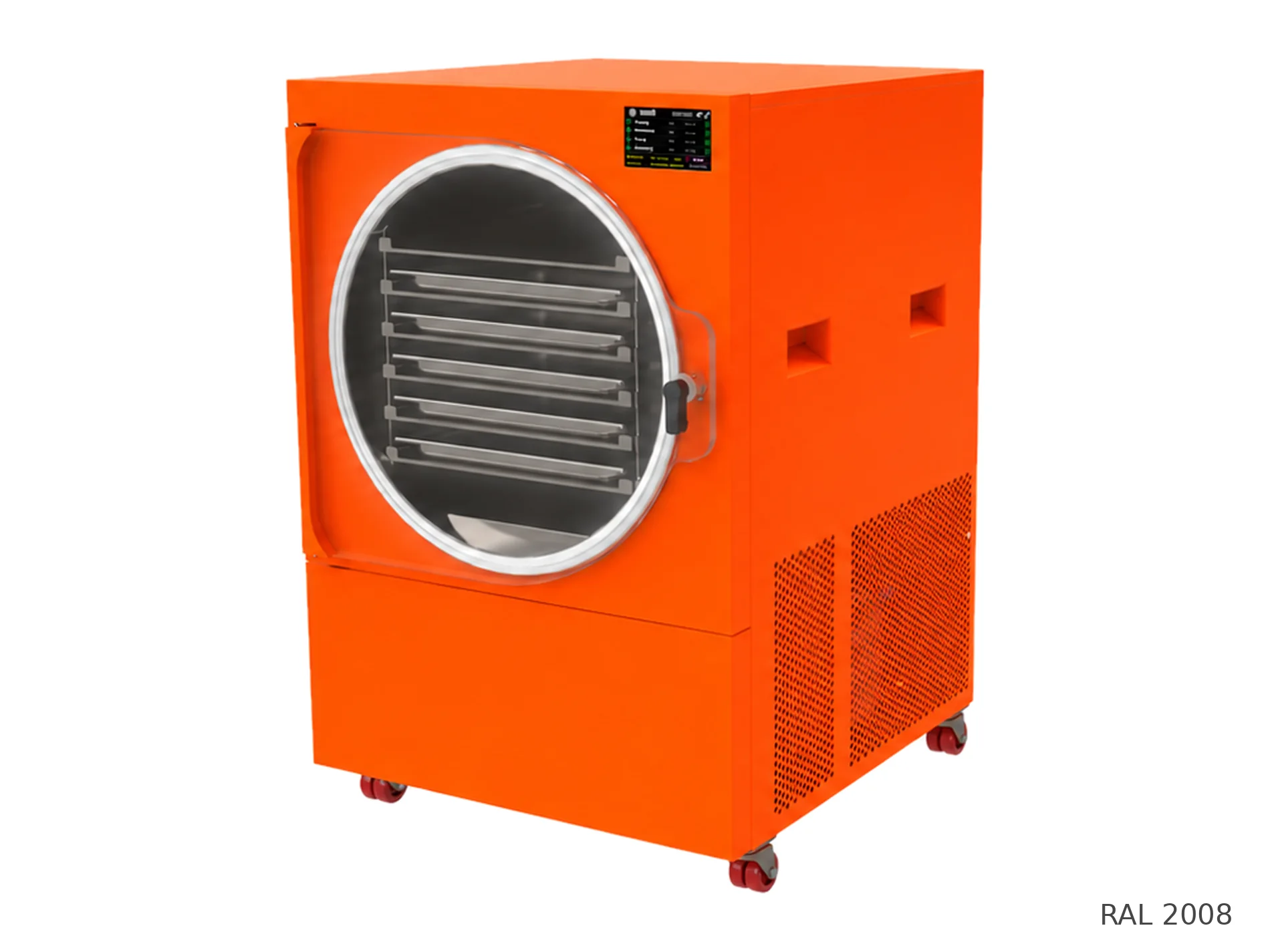 LEO-007 freeze dryer — RAL 2008 finish
