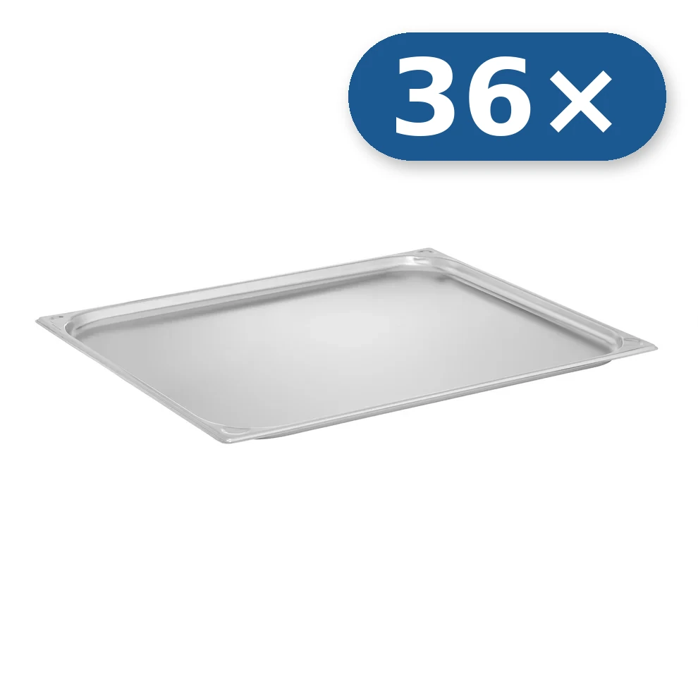 36× Stainless steel tray GN 2/1 20 mm for LEO-130